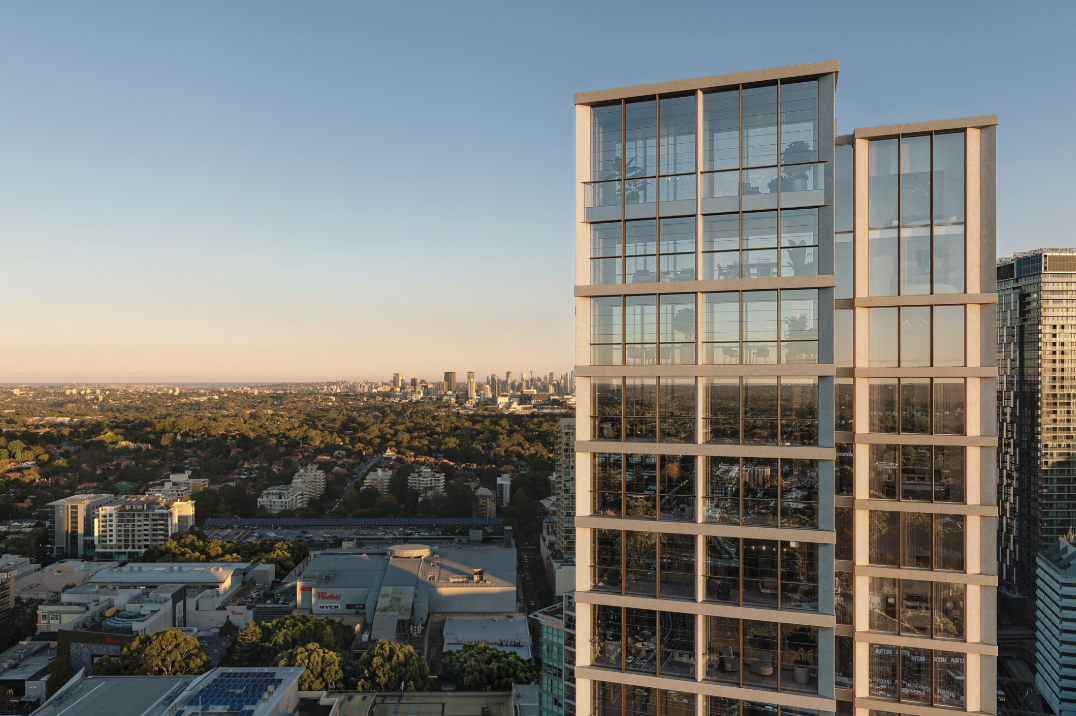 OIA residential tower overlooking Sydney