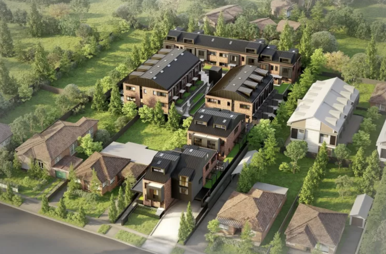 Residential townhouse development