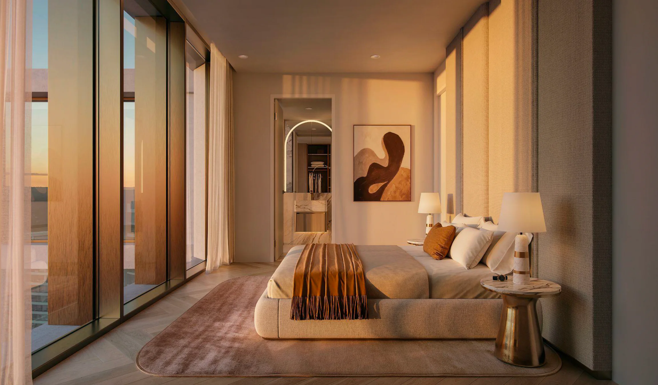 Refined bedroom in The Chatswood Collection
